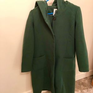 Green Winter Pea Coat